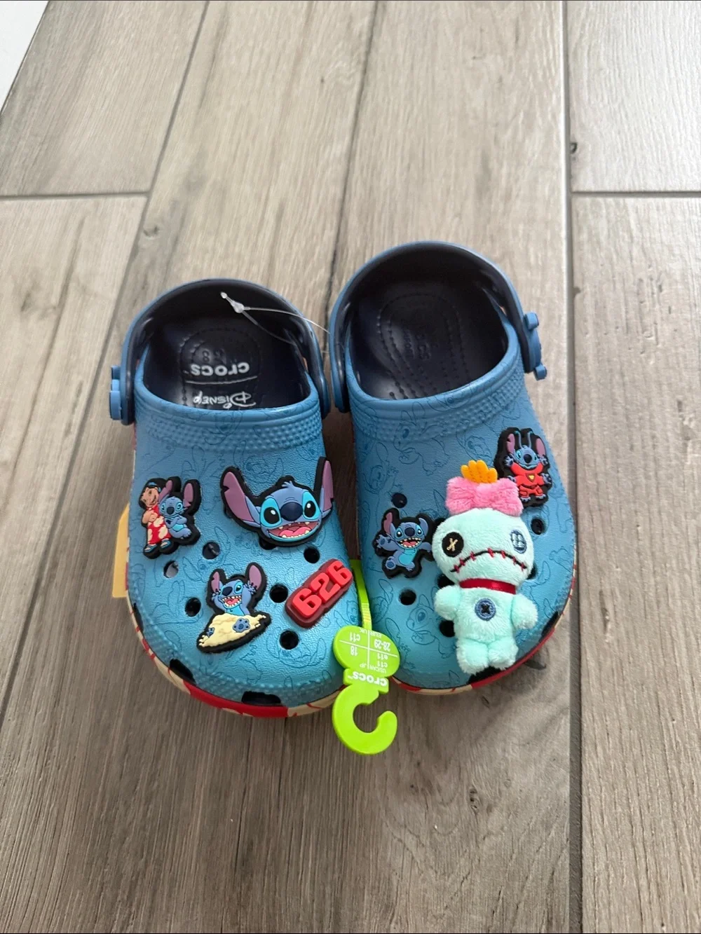 CROCS Kids Blue Lilo & Stitch Clogs with Character Jibbitz